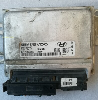 伊兰特发动机电脑板 ECU 5WY1940D 39101-23241 39120-23241拆车