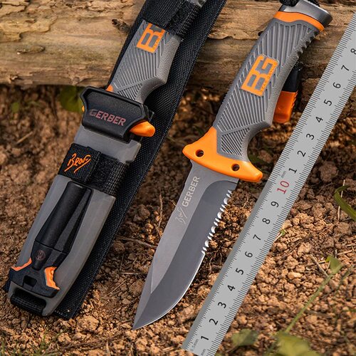 多功能小直刀野外生存刀具防身冷兵器战术便携小刀镁棒求生哨