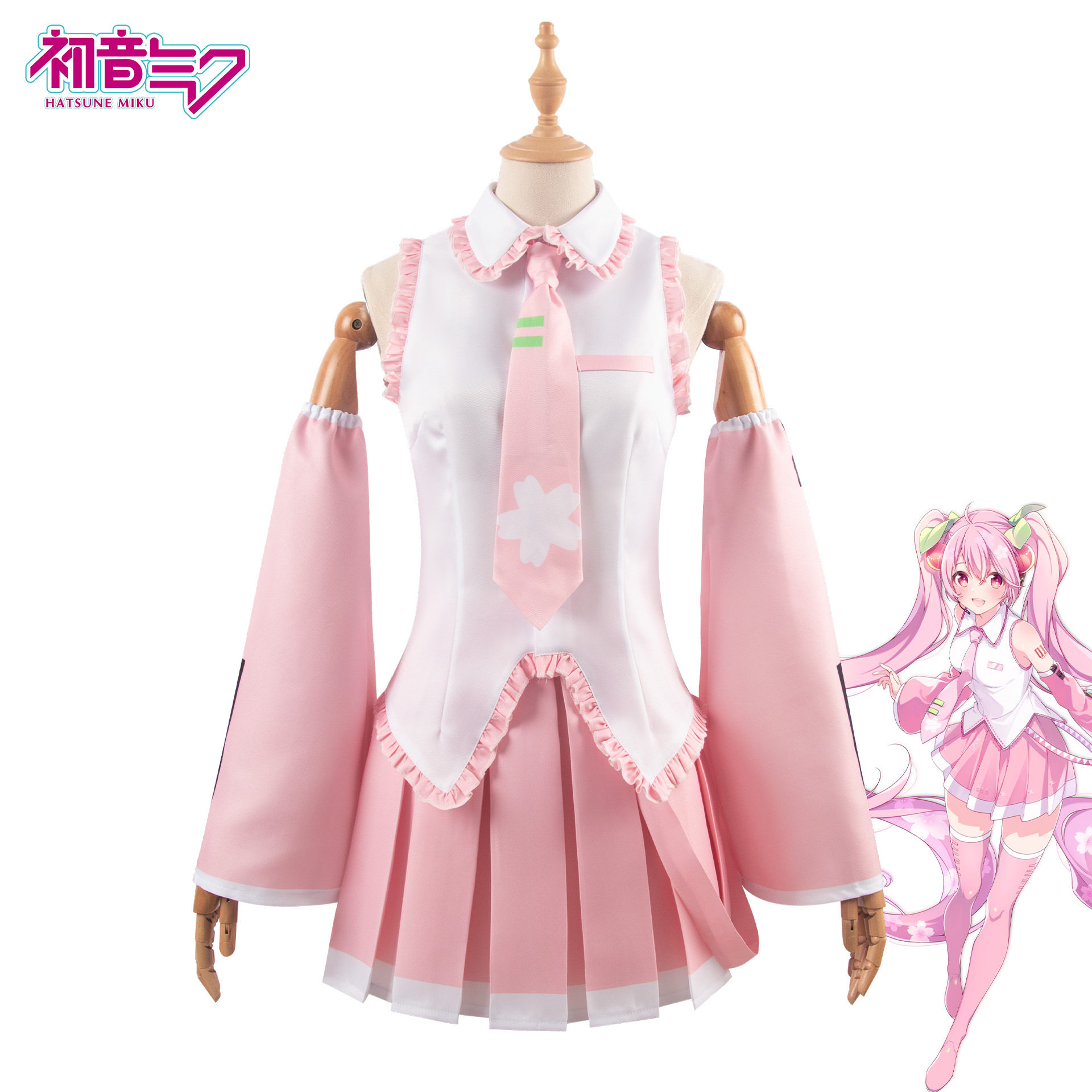 初音未来cos服粉色初音miku公式服cosplay二次元动漫服装