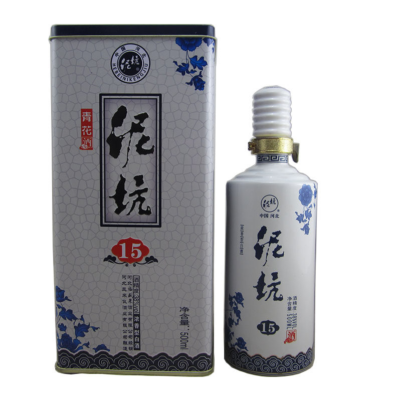 泥坑酒青花酒15  38度    白酒整箱500ml*6