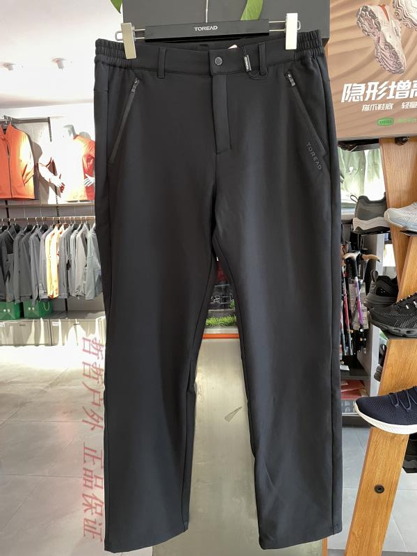 探路者软壳裤男22秋冬弹力防水加绒保暖登山裤TAMMAK91235/92236