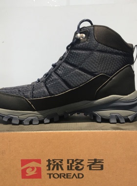 探路者登山鞋 男秋冬高帮防水轻便加绒保暖棉鞋TFBBCK91057/91067