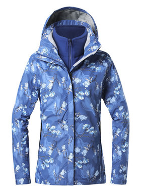 探路者冲锋衣男/女秋冬户外防水保暖两件套绒外套TAWH91202/92203