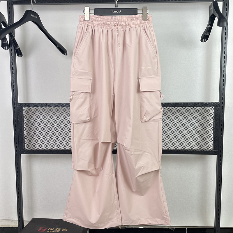 探路者功能裤女 25年春夏新款户外弹力速干透气伞兵裤
