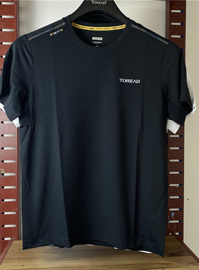 探路者T恤男女春夏户外速干休闲透气吸汗圆领短袖TAJI81123/82124