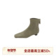 邱莹莹 方头气质瘦瘦短靴 牛皮革法式 HELA AOMI