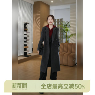 HELA 通勤风休闲裤 AOMI 绵羊毛九分阔腿裤 时髦气球裤 邱莹莹