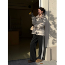 蒙家腰带鹅 AOMI 90白鹅绒一手长腰带收腰羽绒服 HELA 邱莹莹