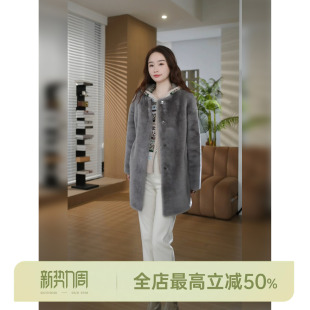 高腰微喇通勤风牛仔裤 邱莹莹HELA 薄绒 返璞归真.升级版 AOMI