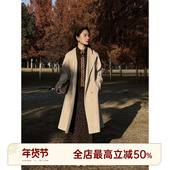 邱莹莹HELA 山羊绒13.5%大衣 绵羊毛60.2% AOMI 典藏大衣