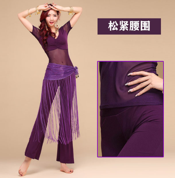 肚皮舞2023新款短袖长袖练功肚皮舞套装(演出服)