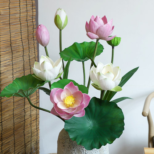 夏梵EVA材质室内荷花装饰摆放