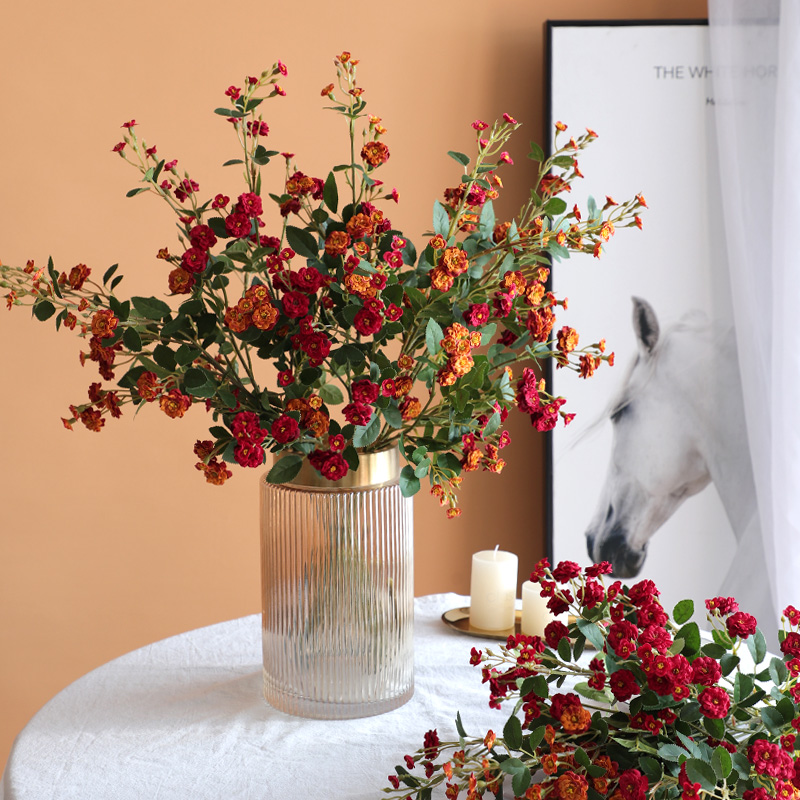 薔薇玫瑰仿真花婚慶花藝拍攝道具