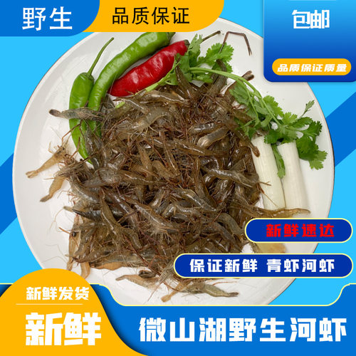微山湖淡水河虾新鲜青虾草虾醉虾鲜活清水小河虾孕妇宝宝补钙包邮