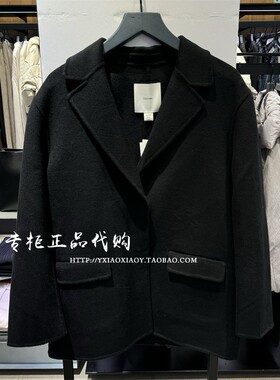 CK高级成衣系列24秋冬新款女士羊毛混纺商务休闲西装外套 44PL513