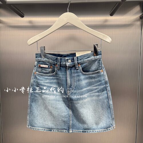 CKJeans猫须摩登牛仔短裙