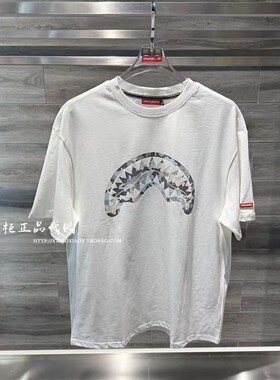 SprayGround鲨鱼专柜正品 2026春款男女圆领纯棉短袖T恤 W1210205