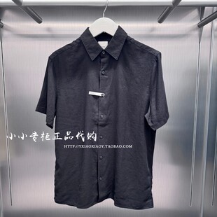 CK Jeans专柜正品 2026春夏新款男士复古通勤刺绣短袖衬衫4LE119G