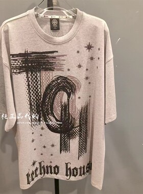 轻奢潮牌TCH专柜正品 2026春夏款字母印花短袖圆领T恤 T78B106166
