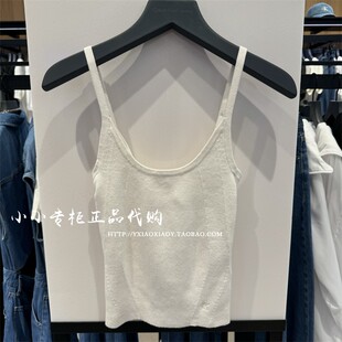 CK Jeans专柜正品 2024早秋款女士弹力内搭无袖吊带背心 J223612