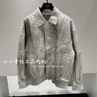 TOFOURTH做脏宽松皮外套