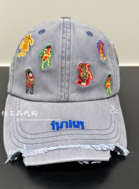 INXX专柜正品 2026春夏款男女刺绣拉毛破洞时尚棒球帽 XSG1530015