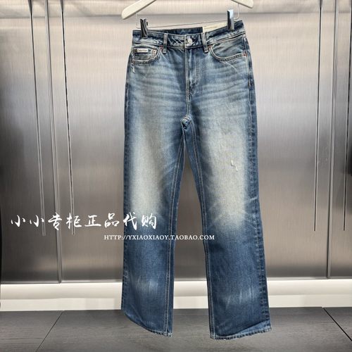 【明星同款复刻90系列】CK Jeans25秋季女纯棉直筒牛仔裤 47D727G - 封面