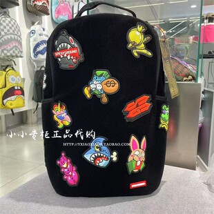 SprayGround鲨鱼嘴 2025新款男女卡通动漫双肩背包 W1135805