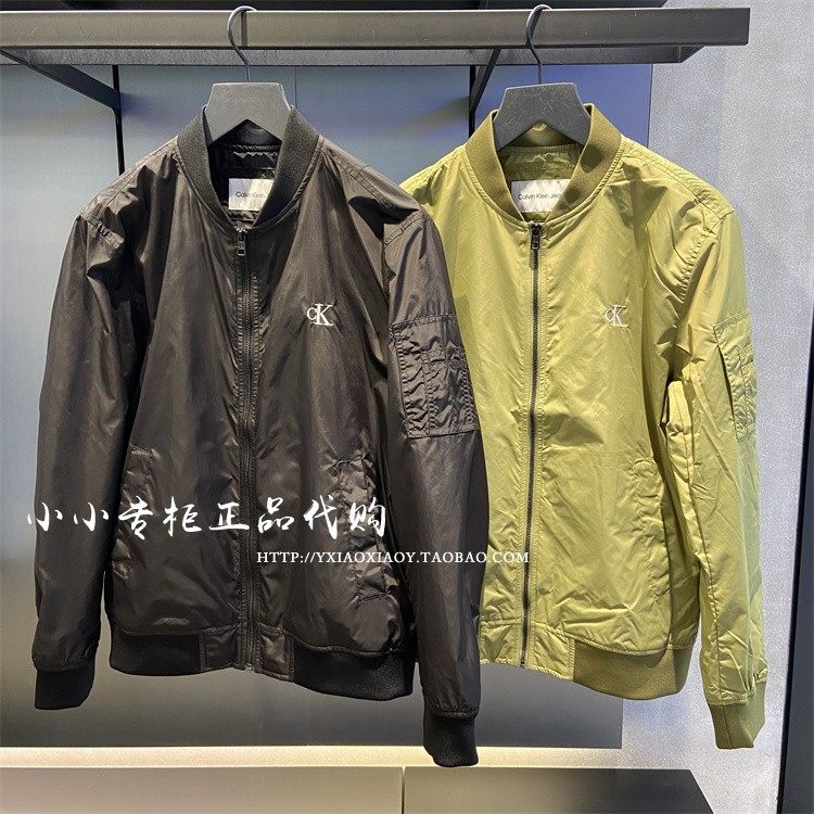 CKJeans正品刺绣飞行员夹克外套