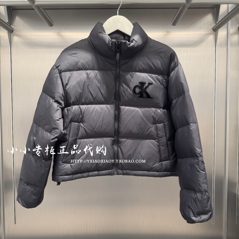 CKJeans通勤字母大标羽绒服