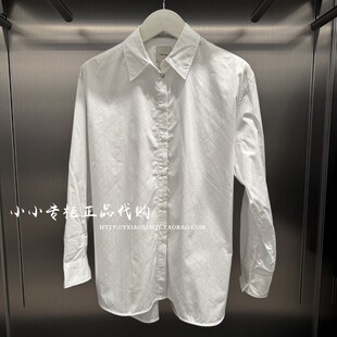 CK Jeans专柜正品 2025秋季新款女士暗纹满印商务休闲衬衫44D167G