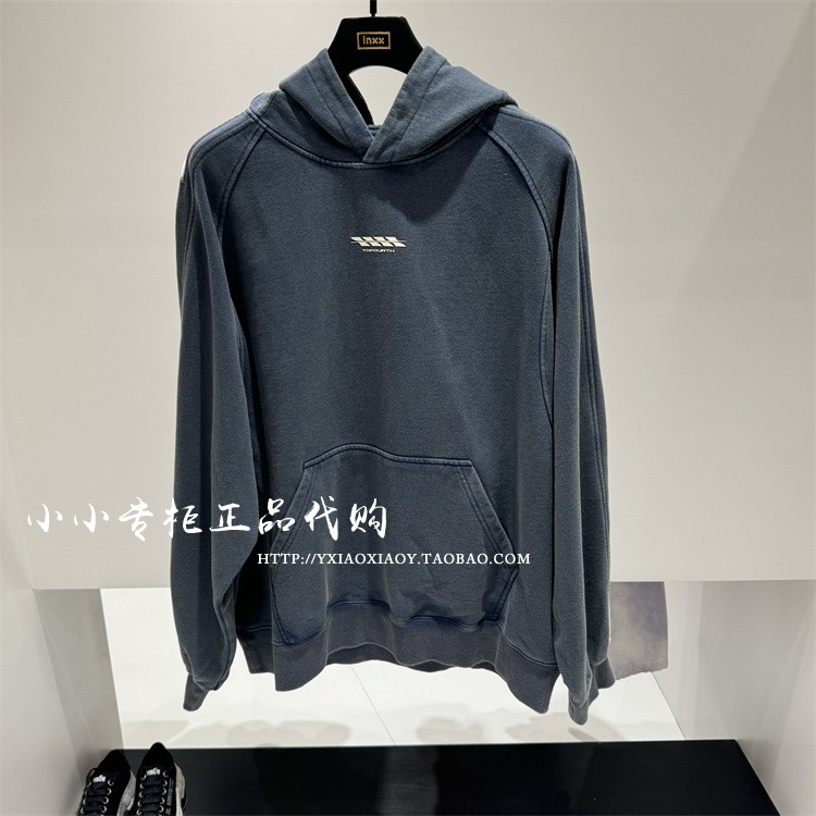 TOFOURTH拼接连帽卫衣