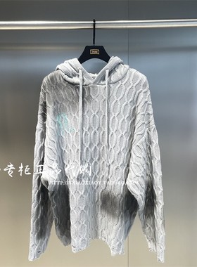 INXX专柜正品 2023秋款男女做脏宽松休闲连帽针织衫 XCD3061301