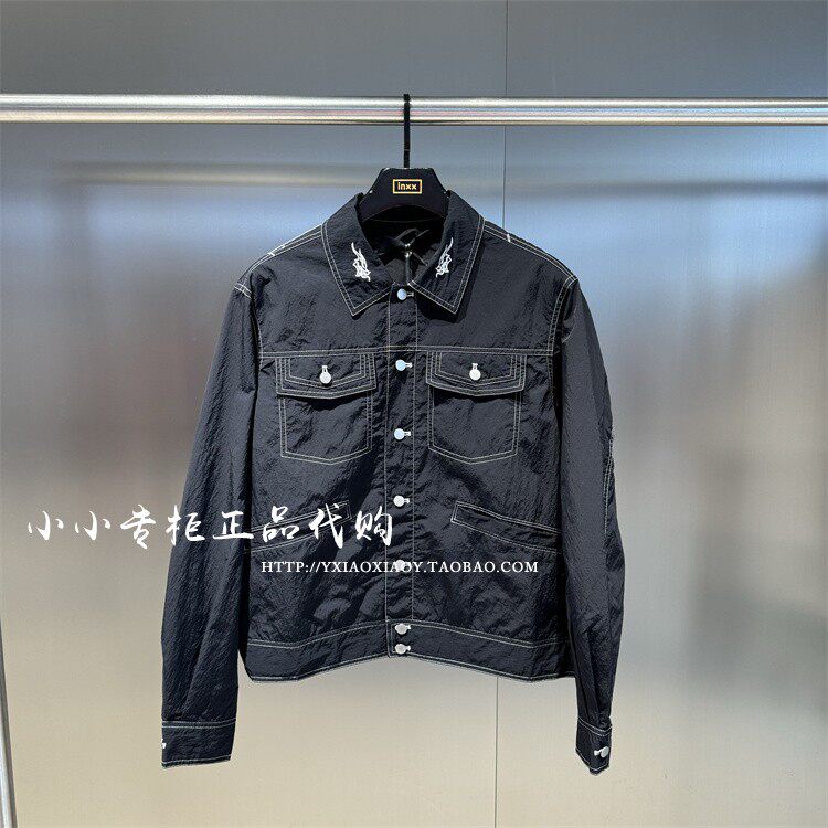 INXX专柜正品 2024秋款男女工装口袋印花短款休闲外套 XXE3141022