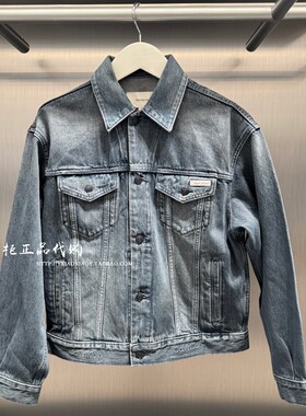 CK Jeans专柜正品 2026春夏新款男士复古腰边字母牛仔外套4RF723G