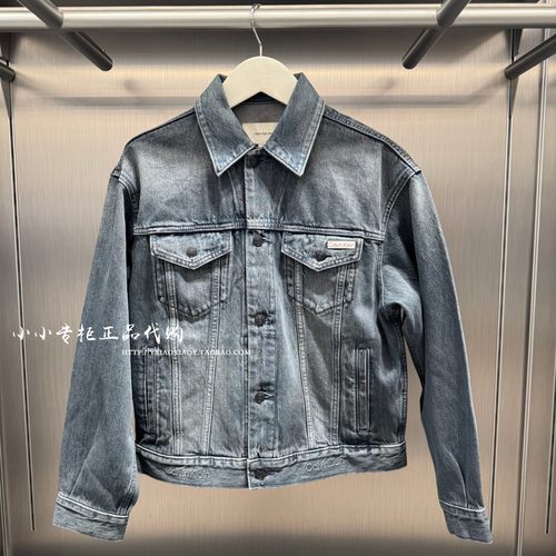 CKJeans腰边字母牛仔外套
