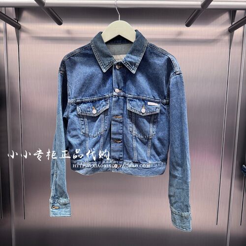 CKJeans复古短款牛仔外套
