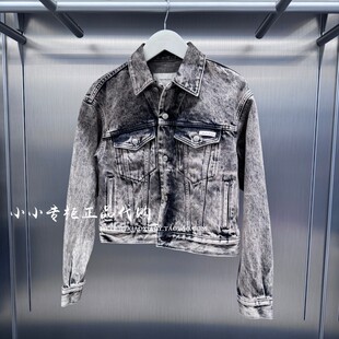 CK Jeans专柜正品 2026秋季新款女士经典布标潮壳牛仔外套47H797G