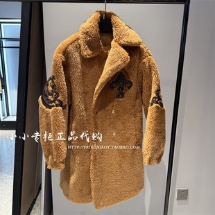 轻奢潮牌TCH专柜正品 2024冬款烫钻翅膀加厚毛毛外套 T72D058010