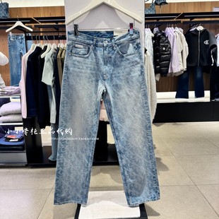 【复刻90系列】CK Jeans26春夏款男士满印浅色直筒牛仔裤 4RG765G