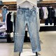 复刻90系列 满印浅色直筒牛仔裤 男士 4RG765G Jeans26春夏款