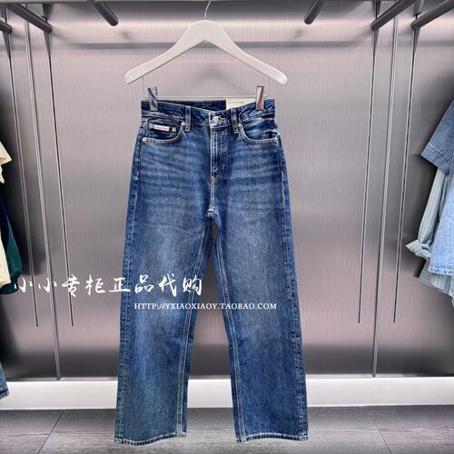 CKJeans宽松直筒牛仔裤
