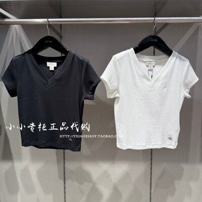 CKJeans辣妹修身短袖T恤