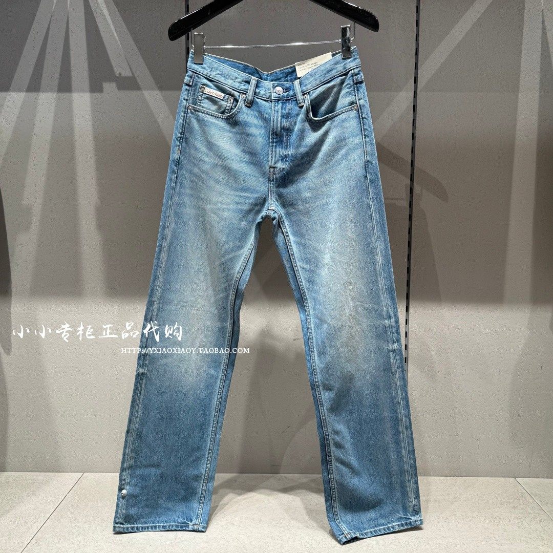 CK Jeans专柜正品 2026春夏新款男士90复刻猫须直筒牛仔裤4RG719G