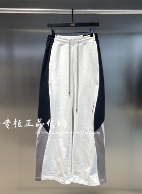 INXX专柜正品 2024春款TOFOURTH男女拼接宽松针织长裤 TFE123B879