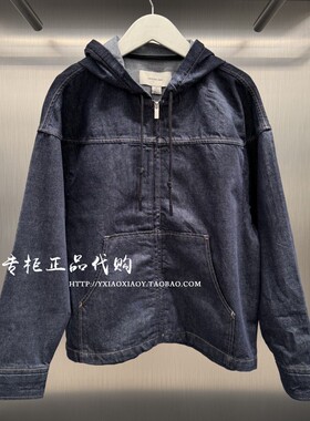 CK Jeans专柜正品 2025秋季新款男士经典复古连帽牛仔外套4RD715G