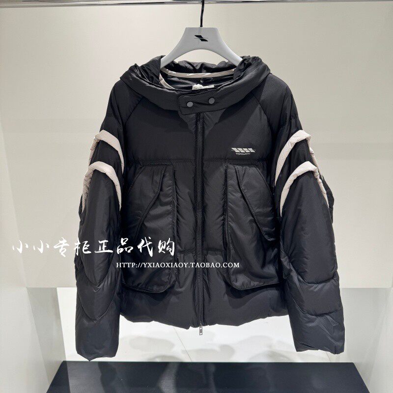 INXX专柜正品 2025冬款男女时尚拼接可拆卸帽子羽绒服 XWF4151345