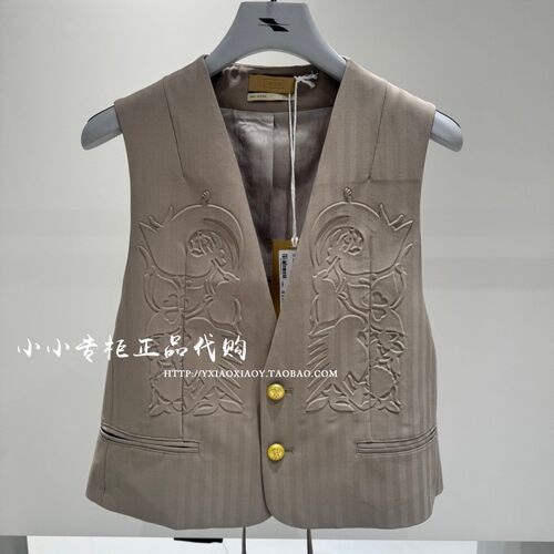 INXX压印时尚短马夹外套