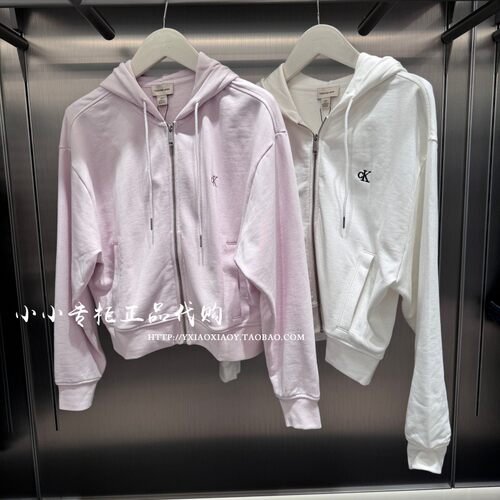 CKJeans经典刺绣开衫卫衣外套