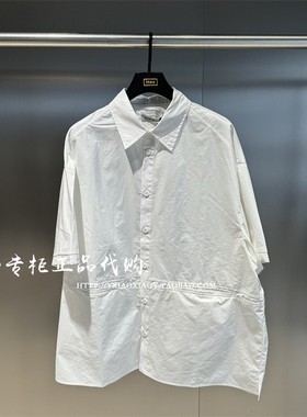 INXX专柜正品 2024夏款TOFOURTH男女时尚宽松短袖衬衫 TFE204B037